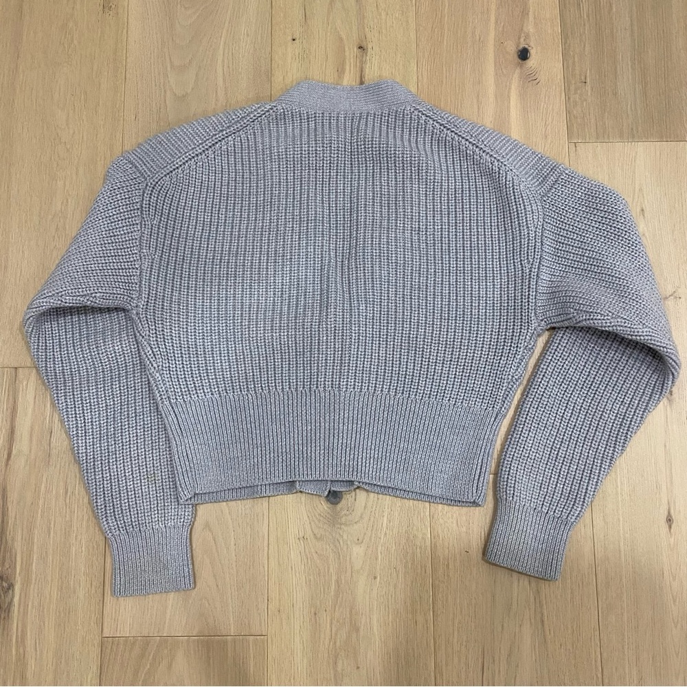 Aritzia | Wilfred Grey “Canberra” Cropped Wool Cardigan🩶 - Picture 5 of 14